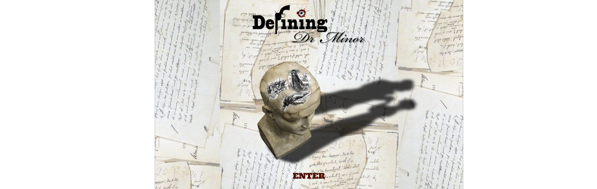 Front page of Defining Dr Minor - the musical